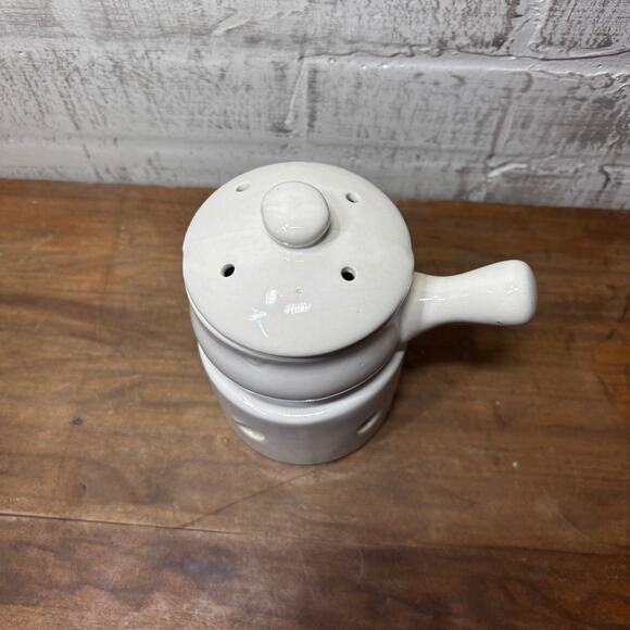 Ceramic Butter Warmer/ Fondue Pot - Picture 2 of 3